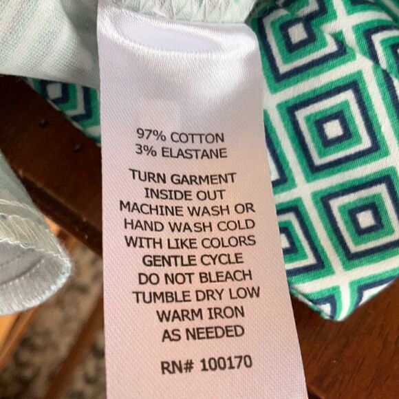 Willi Smith NWOT Walking Shorts, 4. Green, Navy and White Diamonds - Picture 8 of 14